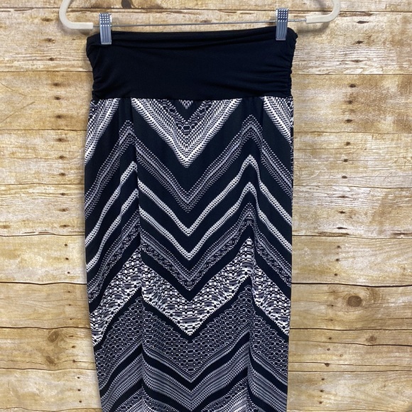 Vintage AB Studio chevron print maxi skirt size medium - Picture 9 of 10